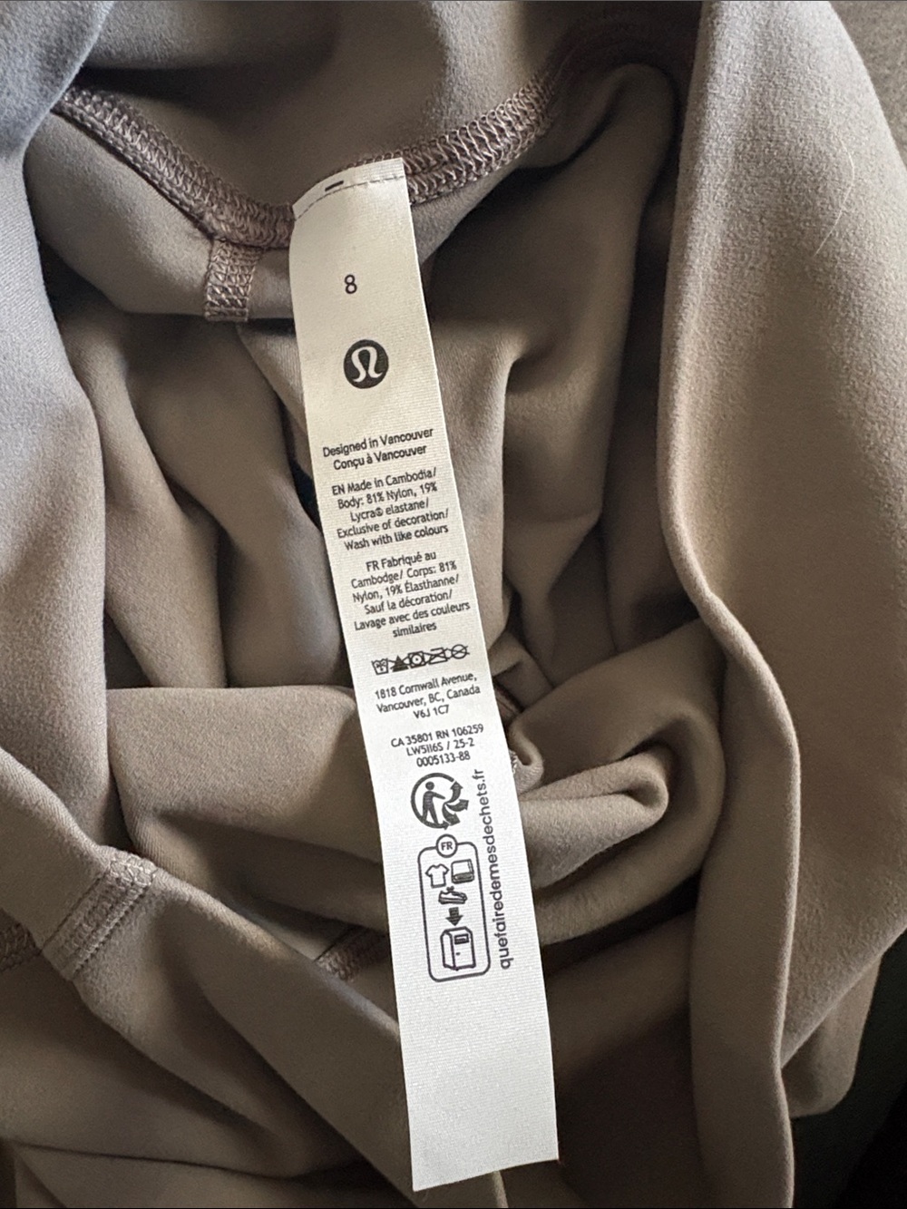 Lululemon Align No Line High-Rise Pant 25"  Warm Ash Grey - Picture 3 of 5